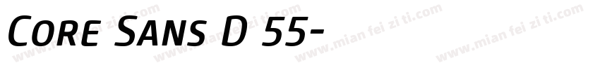 Core Sans D 55字体转换